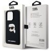 Karl Lagerfeld KLHMP15LSKHPPLK iPhone 15 Pro 6.1 czarny/black hardcase Silicone Karl Head Print MagSafe